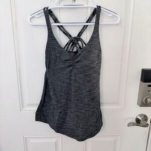 Lululemon Tank Top 4 | Heathered Black Knot Your Typical Strappy Back